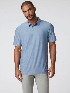 Vuori Strato Tech Polo XL Blue Heather Dreamknit Soft Performance Polo Casual